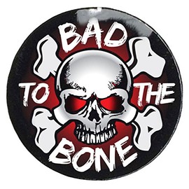 Pro-Tuff Decals Bad to The Bone Award Decals Bad to The Bone Decal Bad 2 The Bone Helmet Decal (50)