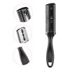 Frcolor 3pcs Black Double Side Hair Thinner Cutter Comb Hair