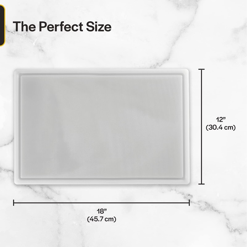 Commercial Grade Plastic Cutting Board with Juice Groove - 18