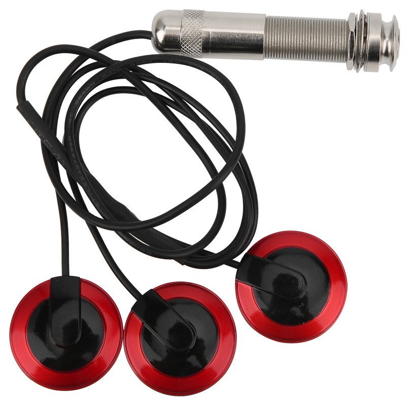 Guitar Piezo Pickup Transducer Removable for Acoustic Guitar Ukulele Thumb