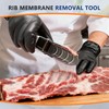 UoeRing Rib Membrane Remover Tool, 304 Stainless Steel, for BBQ,