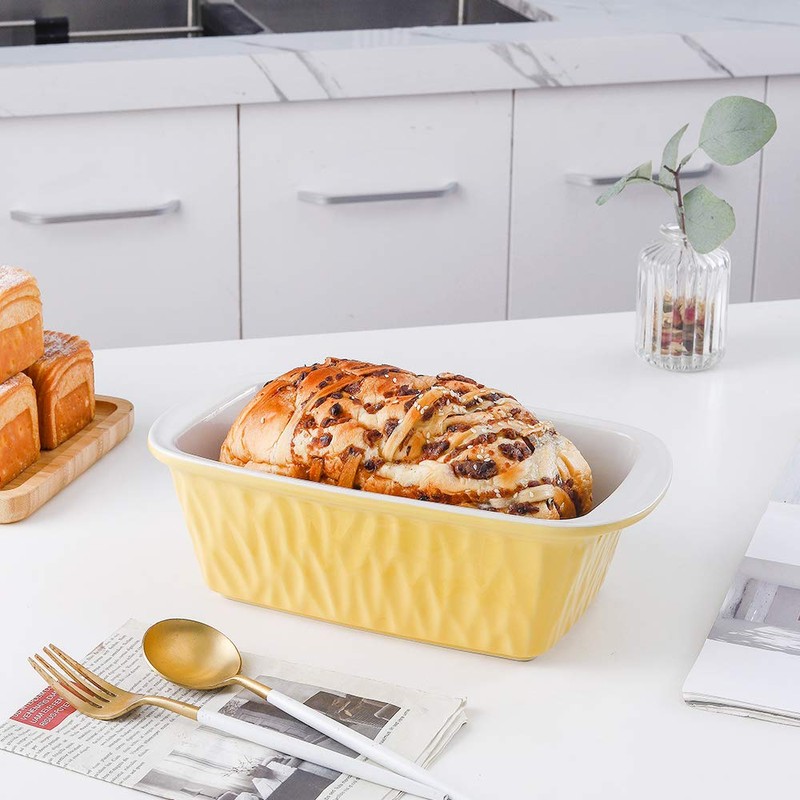 KOOV Ceramic Loaf Pan for Baking, 9 x 5 Inch