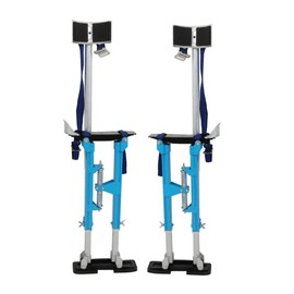 Timunr Drywall Stilts 18-30 Inch Drywall Stilt Aluminum Alloy Adjustable Stilts Light Blue Stilts