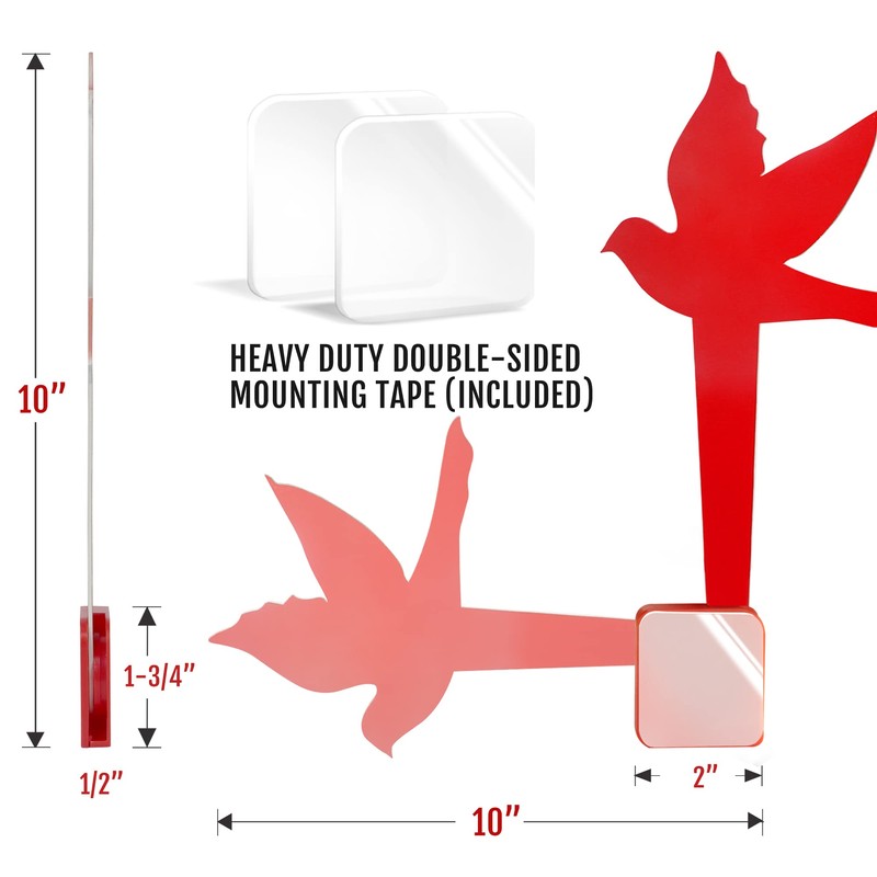 Anley Universal Outgoing Mail Dove Bird Mailbox Flag for Wood,