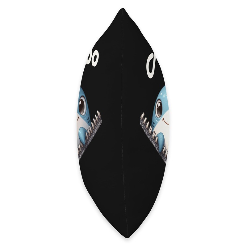 Funny - Peek-a-boo - Shark Throw Pillow