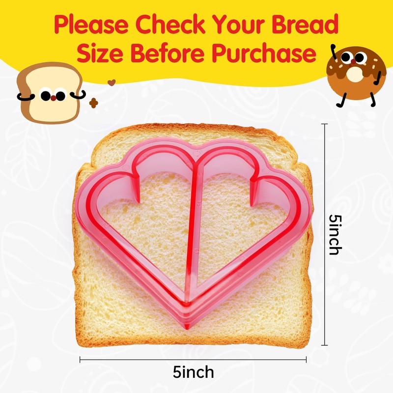 Sandwich Cutters Bread Shaped Set Vegetable Fruit Cookie Cutters -