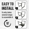 Idzo 17in Decorative Heavy Duty Firewood Storage Log Rack Decorative