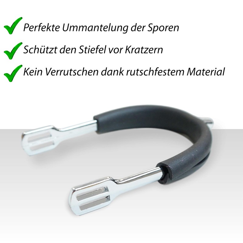 Pferdelinis Rubber Spur Protectors 2 Pieces in Black Ideal Spur