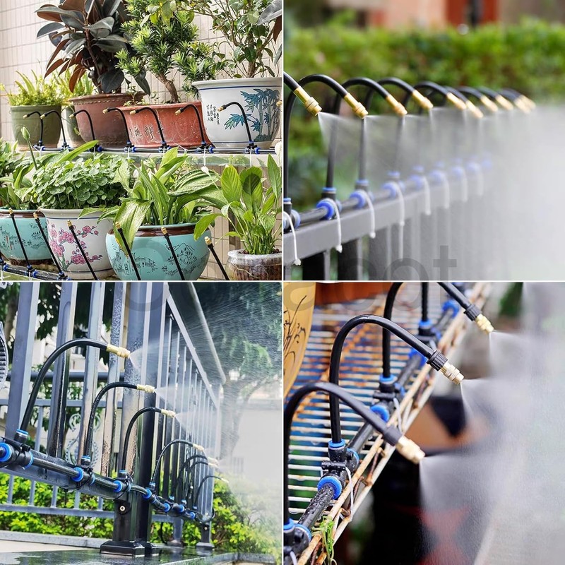 Drip Irrigation, 15 m 360° Curved Watering System Garden, Automatic