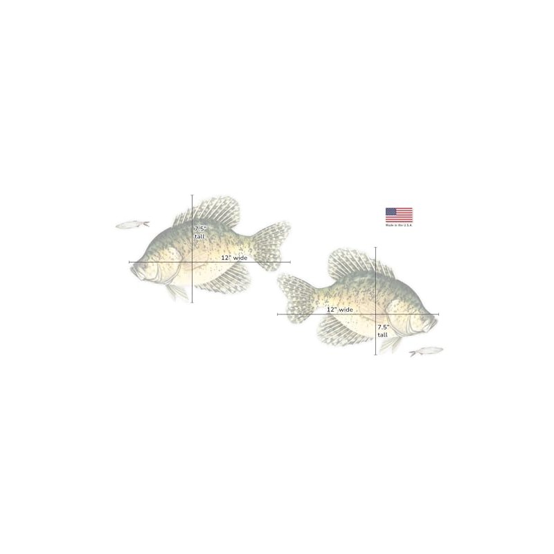 Salty Bones Crappie Mega Sticker Double Pack - Made in