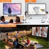 Indoor Projector Screen 80 inch Movie: Foldable Projection Screens 4K