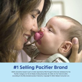 MAM Original Start Matte Baby Pacifiers, Binky for 0-3 Months, BPA-Free Silicone Nipple, Easy to Clean, Best for Newborn Babies, Developed with Medical Experts, 2 Count Binkies with Sterilizer Case