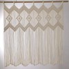 Achart - Cenefa de macramé, paneles de cortina de macramé,