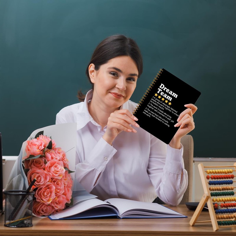 CQM Dream Team Definition Hardcover Spiral Notebooks for Work, Notebook