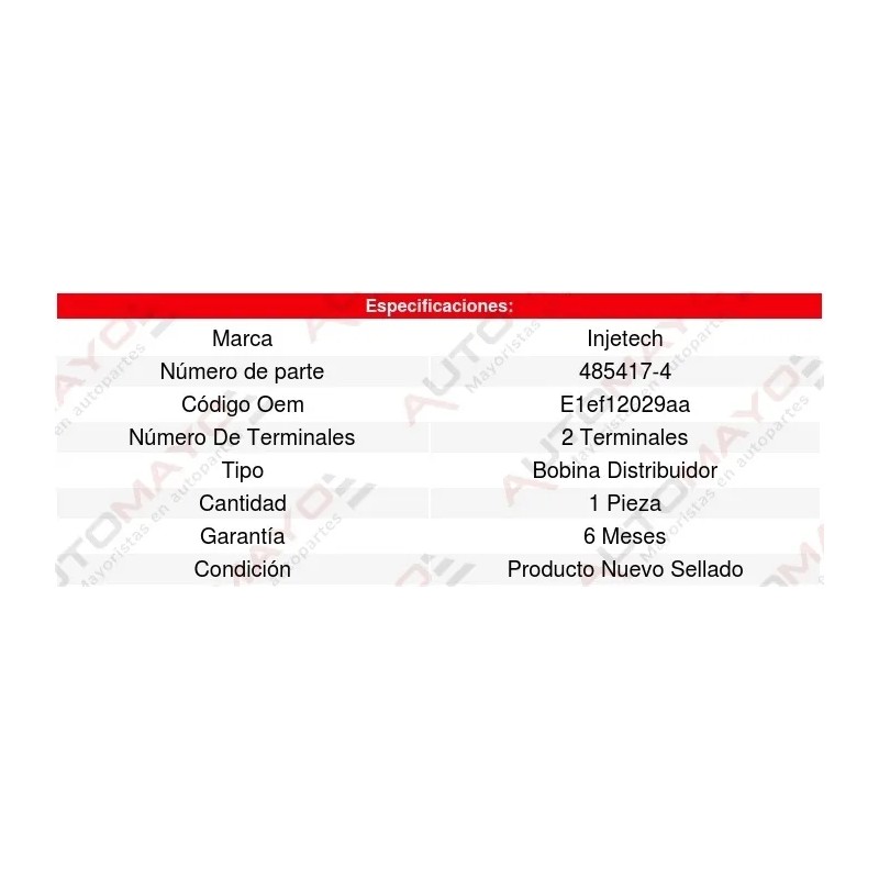 Bobina Encendido Highlander 6cil 3.0l 01 Al 03 8197284