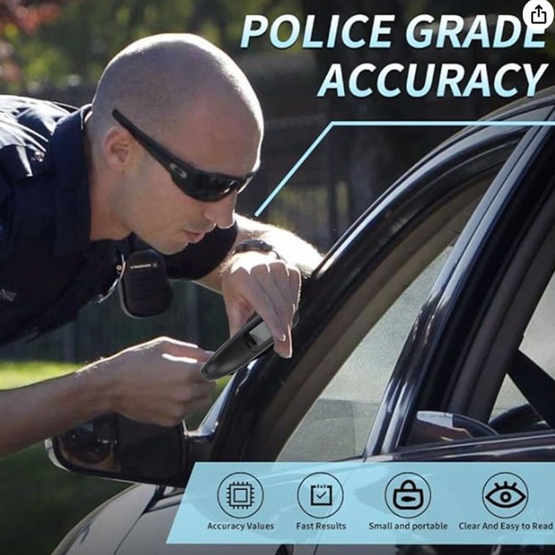 Digital Alcohol Tester Detector High Accuracy Breath Alcohol Tester for