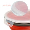 CARTINTS Red Collapsible Food Storage Bowls Silicone Travel Bowls with