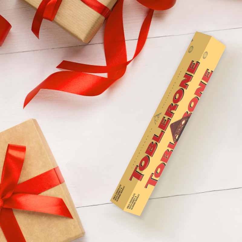 TOBLERONE Milk Chocolate Bar with Honey and Almond Nougat, Bulk
