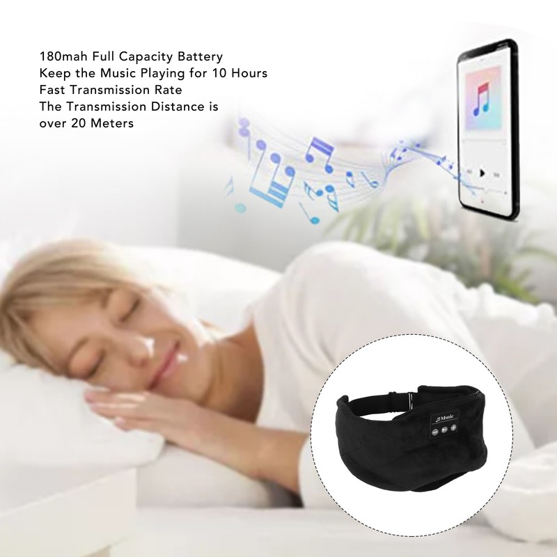 Bluetooth Sleep Eye Cover with 20 White Noise Songs 4