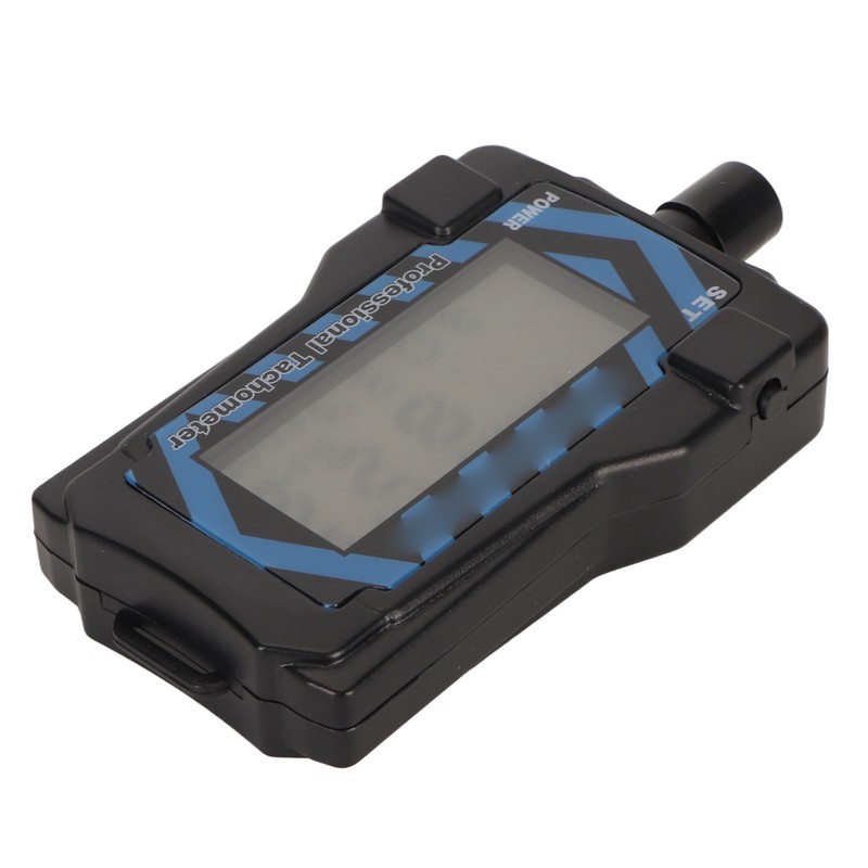 LED Handheld Tachometer Blue Backlit High Accuracy Easy Operation Propeller