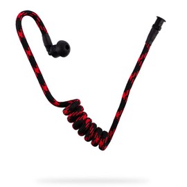 Nylon Sound Tube | Radio Accessories | Security Accessories | Sound Tube Police | Earphones Sound Tube for Security Headphones, Security Earphones | Bayonet Clasp | Colour: Red/Black
