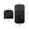 58" Clothes Carrier Travel Bag Zipped Foldover Breathable Multi-Use Garment
