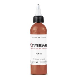 Xtreme Tattoo Ink, Versatile Medium Viscosity for Precision Tattooing, Rich Hue, Quick Healing, Acrylic-Free, Water Based and Premium Quality - Ready-to-Use Tattoo Ink (Penny, 4 oz)