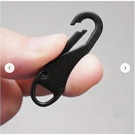 8-Piece Zipper Repair Kit - Metal Zipper Pulls & Tabs for Backpacks, Luggage & Jackets (Black)