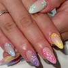 Cute French Tip Press on Nails Medium Almond Fake Nails