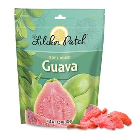 Nakihalani Farm Dried Fruits Snacks Guava 3.5 oz - Soft Chewy, Healthy Dried Fruit for Adults & Kids - Organic non-GMO, gluten free, & low calorie - Sugar Free Snacks in a resealable bag