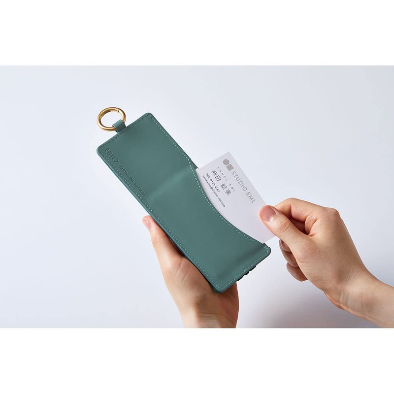 King Jim Emily Flat Pen Case Green EY2190 Mitt