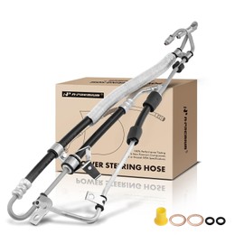 A-Premium Power Steering Pressure & Return Hoses Line Assembly Compatible with Toyota Sienna 1998 1999 2000 2001 2002 2003, 3.0L, with O-ring & Washer, Pump to Rack/Gear to Reservoir/Cooler