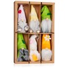 BRUBAKER Set of 6 Wooden and Knitted Gnome Decorative Pendants
