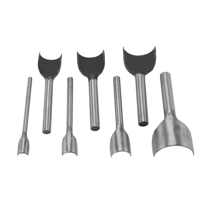 Semicircle Punch, 7pcs/Set Leather Carft Half Round Punch, Belt End