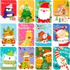 BCCSNNM 24 Pcs Christmas Mini Notebooks Christmas Notepad Bulk Xmas