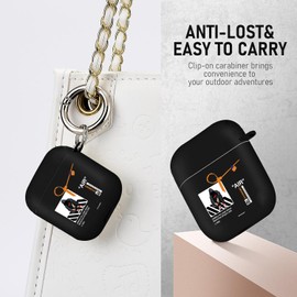 Gedicht for Airpods 2nd Generation Case, Cute Cool Sports Red Shoe Pattern Protective TPU Soft Cases for Airpods Case 2nd/1st Gen, Shockproof for Airpods Case Men Women with Cleaner Kit & Keychain