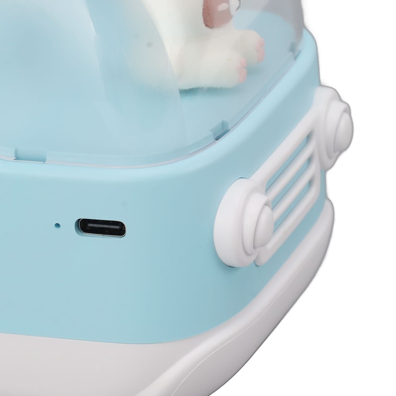 Cute Small Humidifier 350ml Bear Bus Shape USB Charging Portable