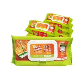 High-end wet mop cleaning cloth (25 sheets) (large) x 15 packs / Antibacterial 99.9% / 고급형 물걸레 청소포 (25매입)(대형)x15팩 /향균99.9%