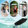 ZOMAKE Folding Umbrella, Parasol, Ultra Lightweight, Compact, Elastic Handle Design,