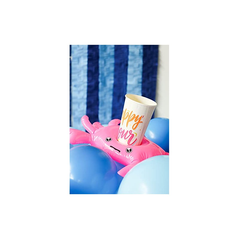 Folat 20288 Inflatable Floating Crab Cup Holder Pink