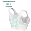 Jarseila Women's Sports Bra Front Open Bra Wireless Push Up