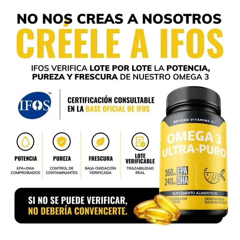Omega 3 Ultra Premium con 360mg EPA y 240mg DHA