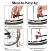 YSYONBOE Bike Pumps for All Bikes Tyre Pump Portable Mini