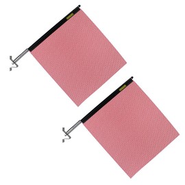 Oversize Warning Products - Quickmount Flag and Bracket - Made in USA - Warning & Safety flag for Truck, Trailer and Pilot Cars (Red, 2 Pack)