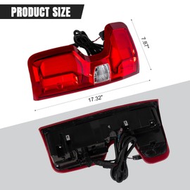 AUTNZE LED Tail Light Assembly Compatible with 2019 2020 2021 2022 2023 Chevy Silverado 1500 Rear Taillights Brake Lights Replace 84678149/84678150, Left Driver Side