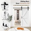 Arti-Life Sliding Barn Door Hardware Kit 6.6 FT Heavy Duty-Smoothly