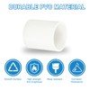 sourcing map 40mm PVC Pipe Coupling Adapter, 2 Pcs Pipe