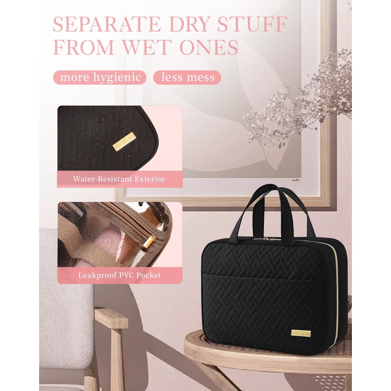 HOTOR Travel Toiletry Bag - Toiletry Bags for Women with