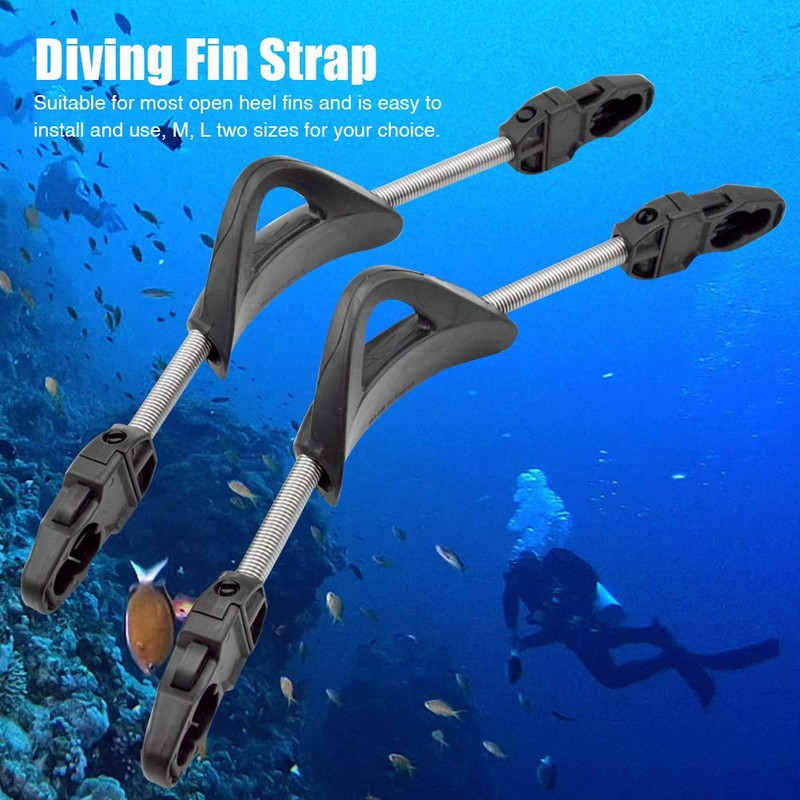 Kisbeibi Diving Fin Strap 1pair Rustproof Durable Quick Release Heel