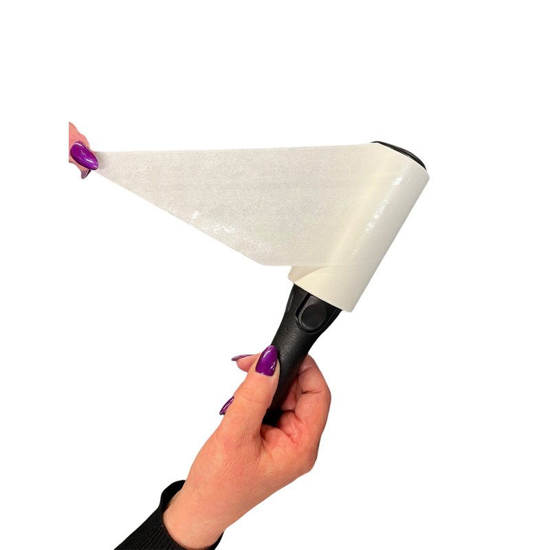 FLUFF OFF 2 Lint Roller Handles and 6 Lint Roller